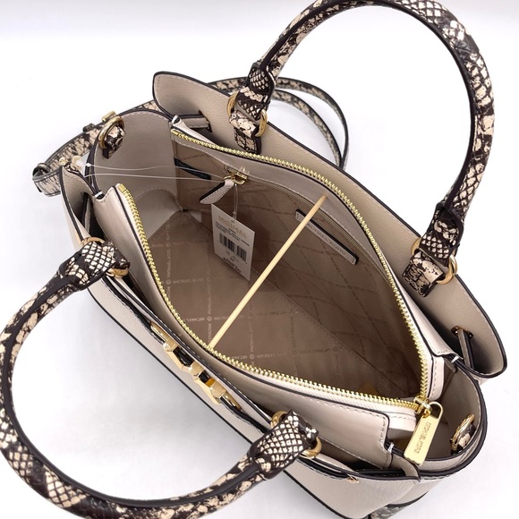 Michael Kors Reed Large Center Zip Satchel Crossbody Bag - Picture 8 of 10